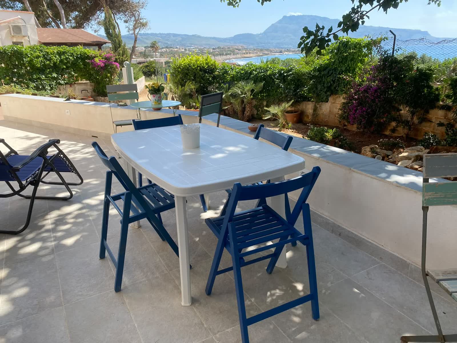View over the bay of Cornino from the villa's terrace
